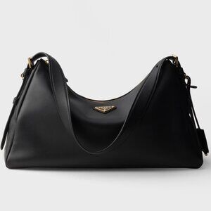 Prada Aime Shoulder Black Bag L